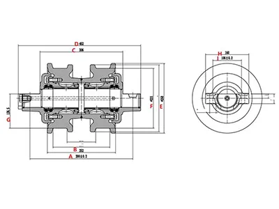 D85 Опорный каток