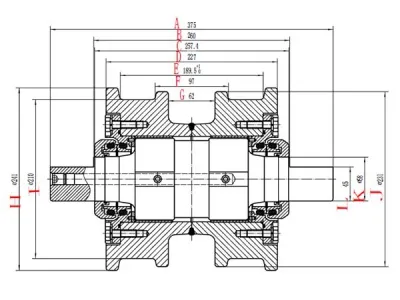D6H Опорный каток