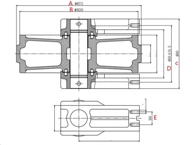 Направляющее колесо для экскаватора Komatsu PC800 