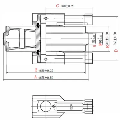  Направляющее колесо для экскаватора Caterpillar 330 